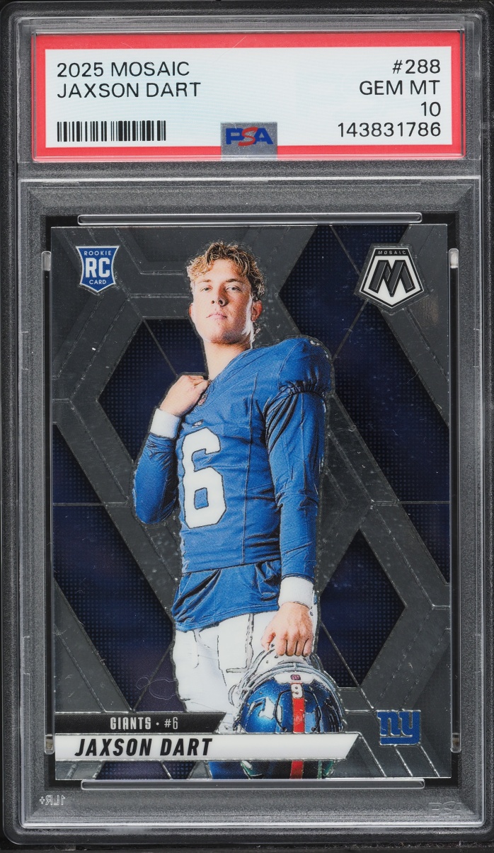 2025 Panini Mosaic Jaxson Dart ROOKIE #288 PSA 10 GEM MINT