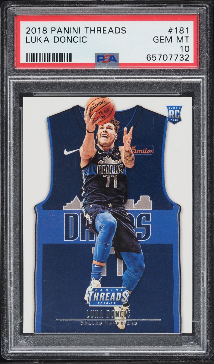 2018 Panini Threads Luka Doncic ROOKIE #181 PSA 10 GEM MINT