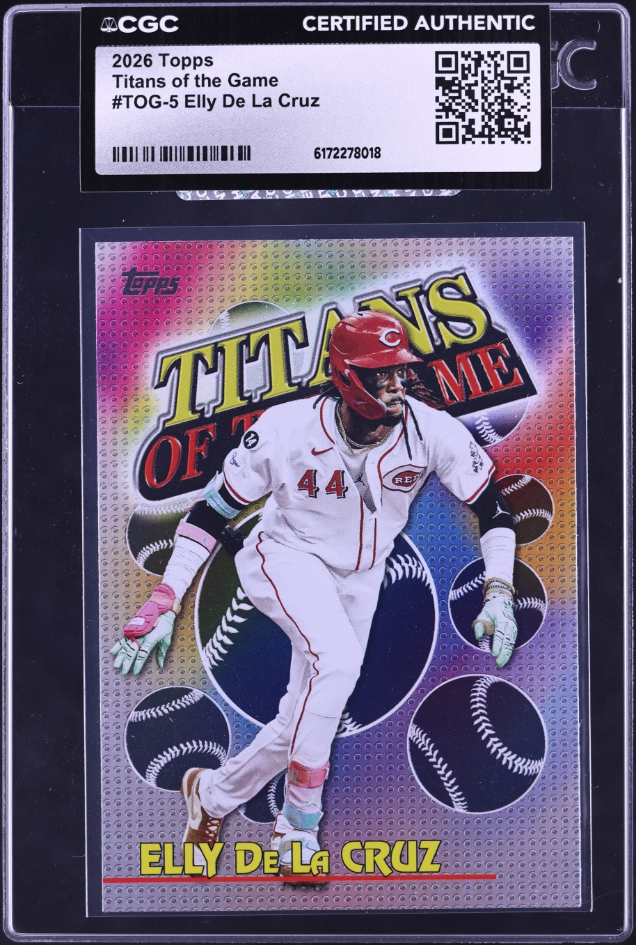 2026 Topps Titans Of The Game Elly De La Cruz #TOG-5 CGC AUTH