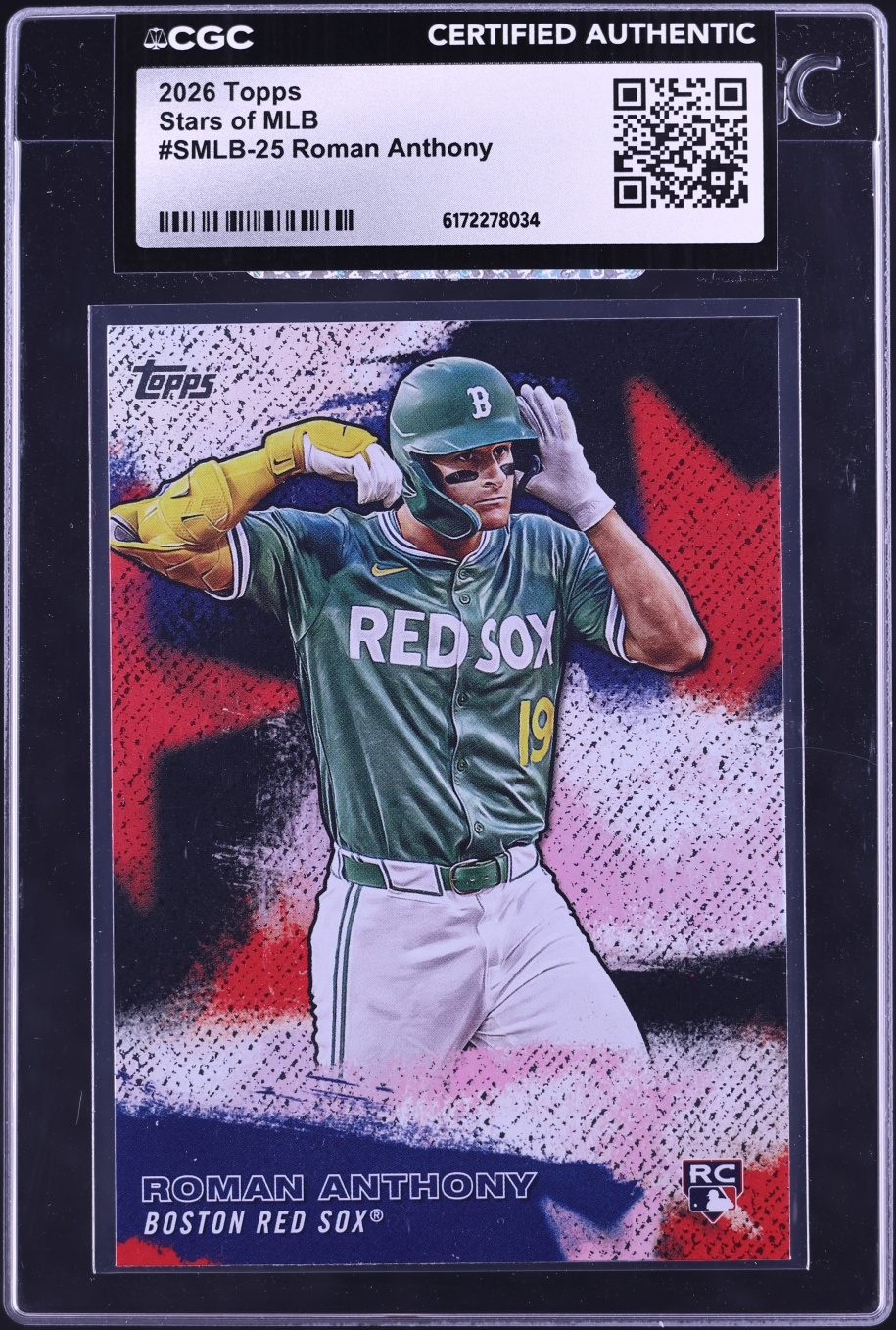 2026 Topps Stars Of MLB Roman Anthony ROOKIE #SMLB-25 CGC AUTH