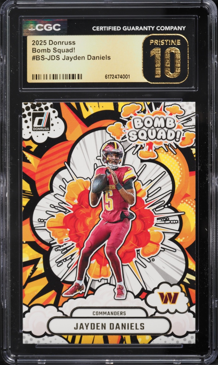 2025 Donruss Bomb Squad! Jayden Daniels #BS-JDS CGC 10 PRISTINE