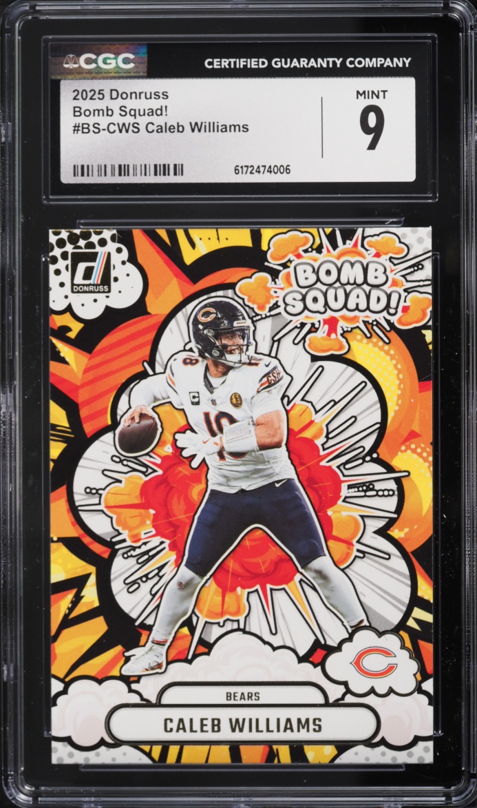 2025 Donruss Bomb Squad Caleb Williams #BS-CWS CGC 9 MINT