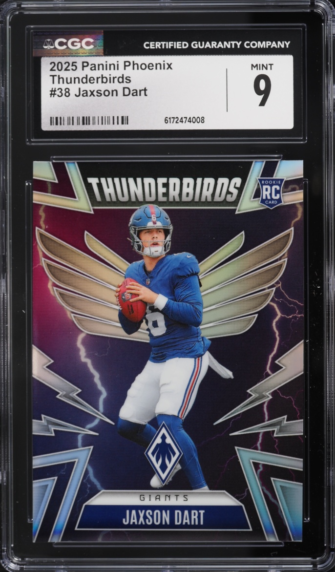 2025 Panini Phoenix Thunderbirds Jaxson Dart ROOKIE #38 CGC 9 MINT