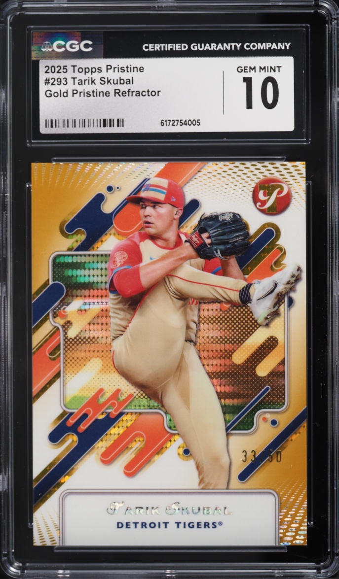 2025 Topps Pristine Gold Refractor Tarik Skubal /50 #293 CGC 10 GEM MINT