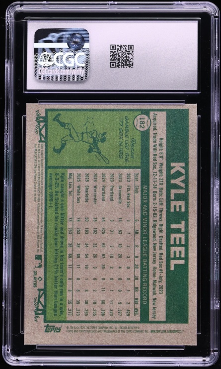 2026 Topps Heritage Kyle Teel ROOKIE #182 CGC 9 MINT