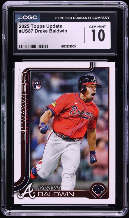 2025 Topps Update Drake Baldwin ROOKIE #US87 CGC 10 GEM MINT