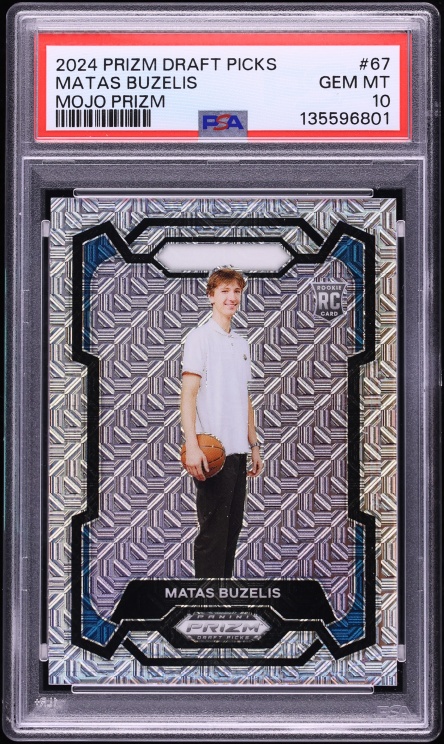 2024 Panini Prizm Draft Picks Mojo Matas Buzelis ROOKIE /25 #67 PSA 10 GEM MINT