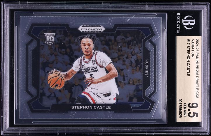 2024 Panini Prizm Draft Picks Variation Stephon Castle ROOKIE #17 BGS 9.5 GEM MINT
