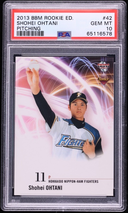 2013 BBM Edition Pitching Shohei Ohtani ROOKIE #42 PSA 10 GEM MINT