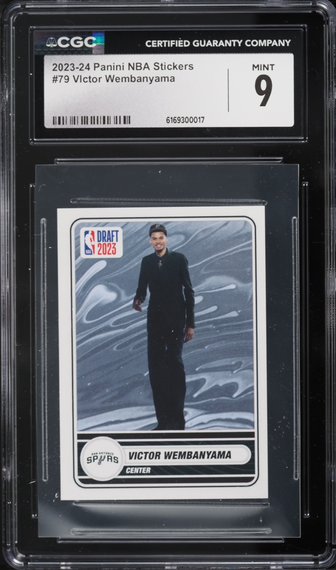 2023 Panini NBA Stickers VIctor Wembanyama #79 CGC 9 MINT
