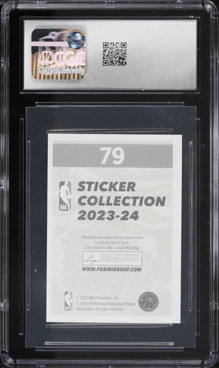 2023 Panini NBA Stickers VIctor Wembanyama #79 CGC 9 MINT