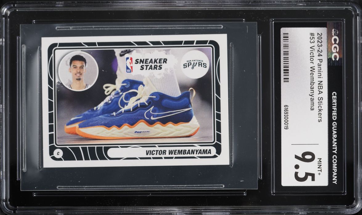 2023 Panini NBA Stickers Victor Wembanyama #53 CGC 9.5 MINT+