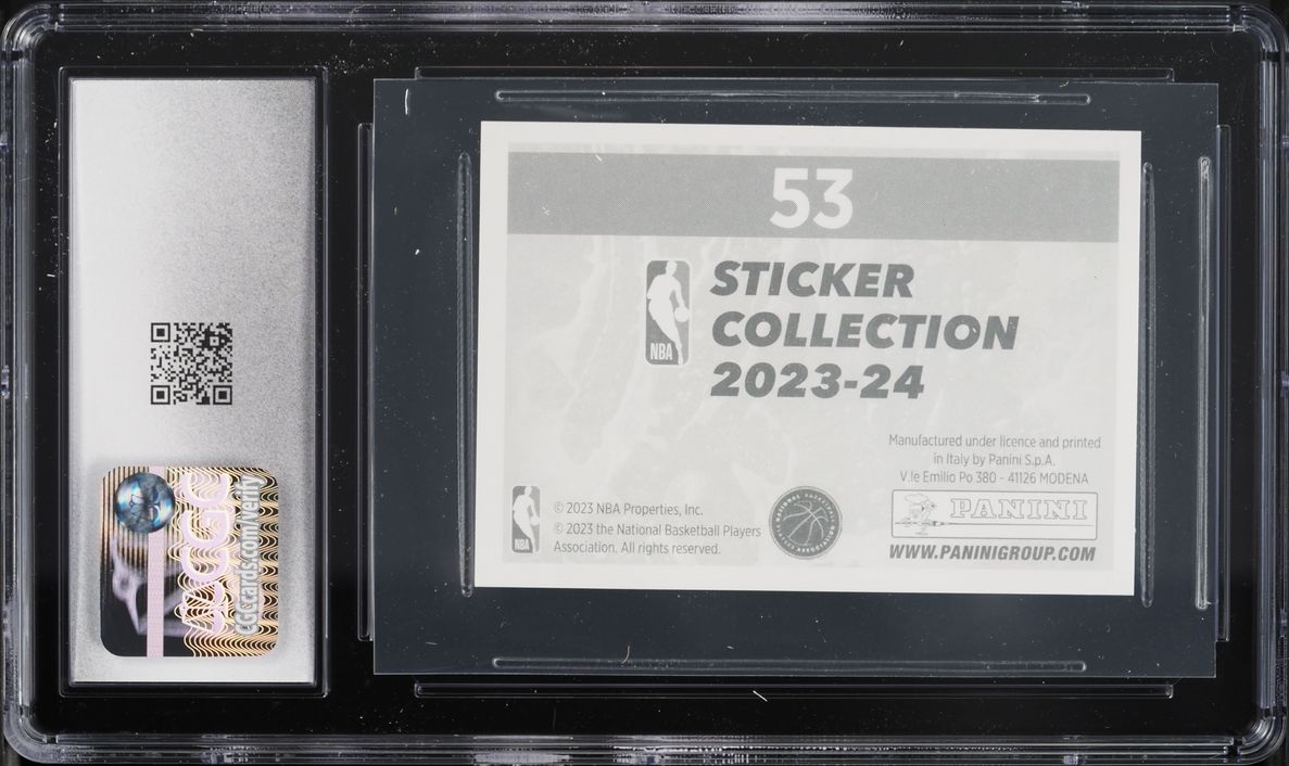 2023 Panini NBA Stickers Victor Wembanyama #53 CGC 9.5 MINT+