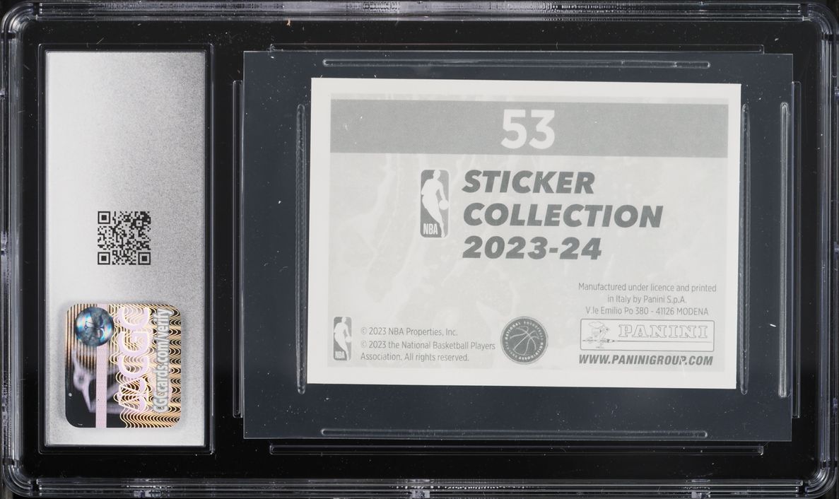 2023 Panini NBA Stickers Victor Wembanyama #53 CGC 8.5 NM-MT+