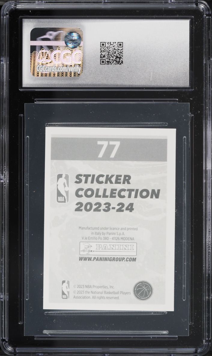 2023 Panini NBA Stickers Victor Wembanyama ROOKIE #77 CGC 9 MINT