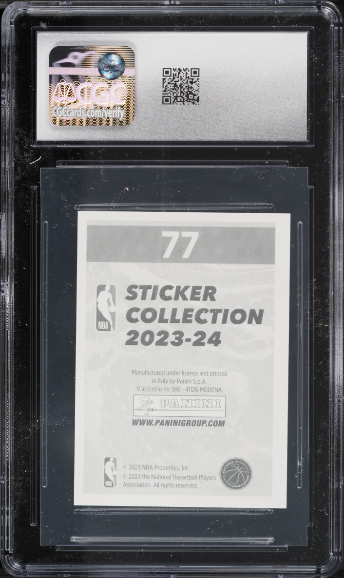 2023 Panini NBA Stickers Victor Wembanyama ROOKIE #77 CGC 8.5 NM-MT+
