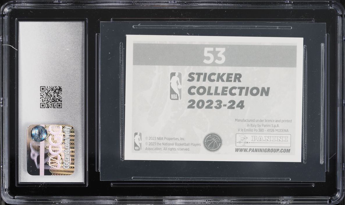 2023 Panini NBA Stickers Victor Wembanyama #53 CGC 10 GEM MINT