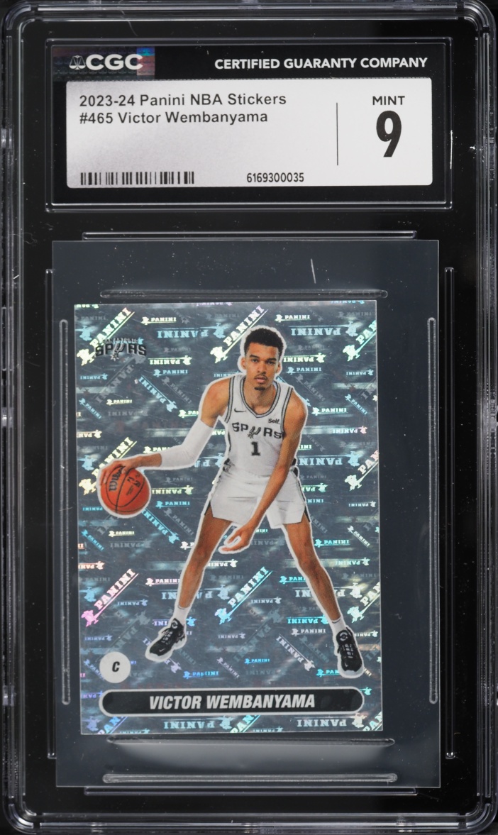 2023 Panini NBA Stickers Victor Wembanyama ROOKIE #465 CGC 9 MINT