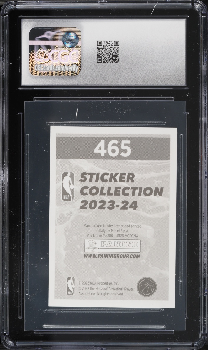 2023 Panini NBA Stickers Victor Wembanyama ROOKIE #465 CGC 9 MINT