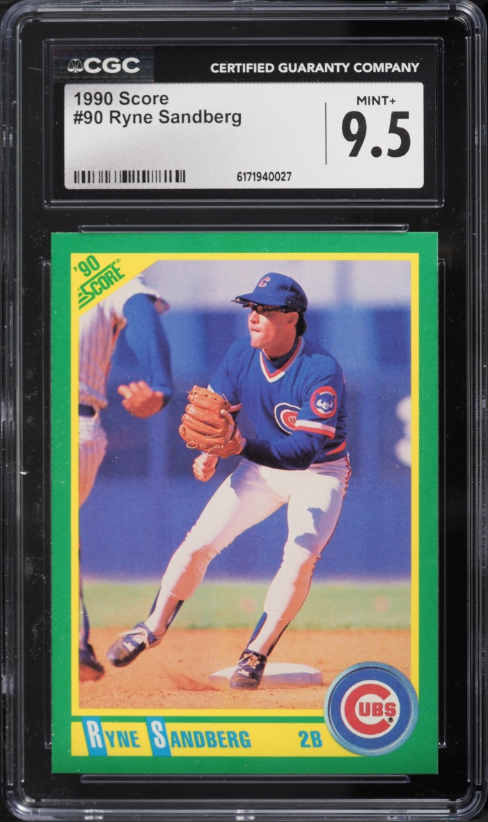 1990 Score Ryne Sandberg #90 CGC 9.5 MINT+
