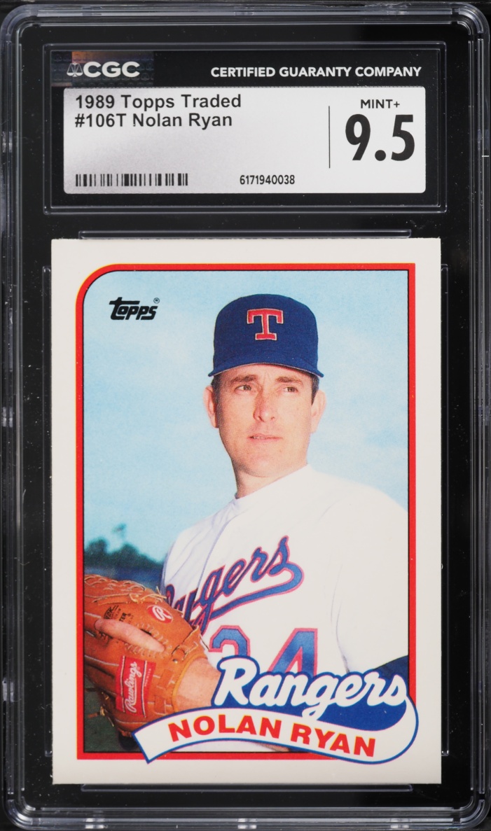 1989 Topps Traded Nolan Ryan #106T CGC 9.5 MINT+