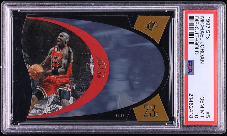 1997 SPx Gold Die-Cut Michael Jordan #SPX5 PSA 10 GEM MINT