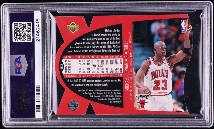 1997 SPx Gold Die-Cut Michael Jordan #SPX5 PSA 10 GEM MINT