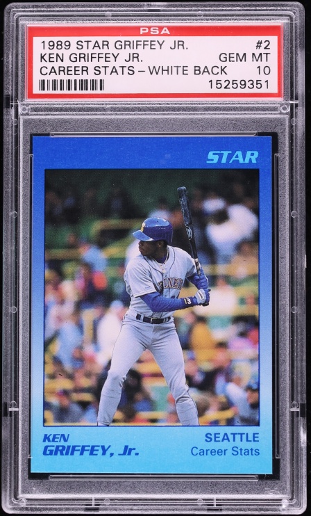 1989 Star White Back Ken Griffey Jr. ROOKIE #2 PSA 10 GEM MINT