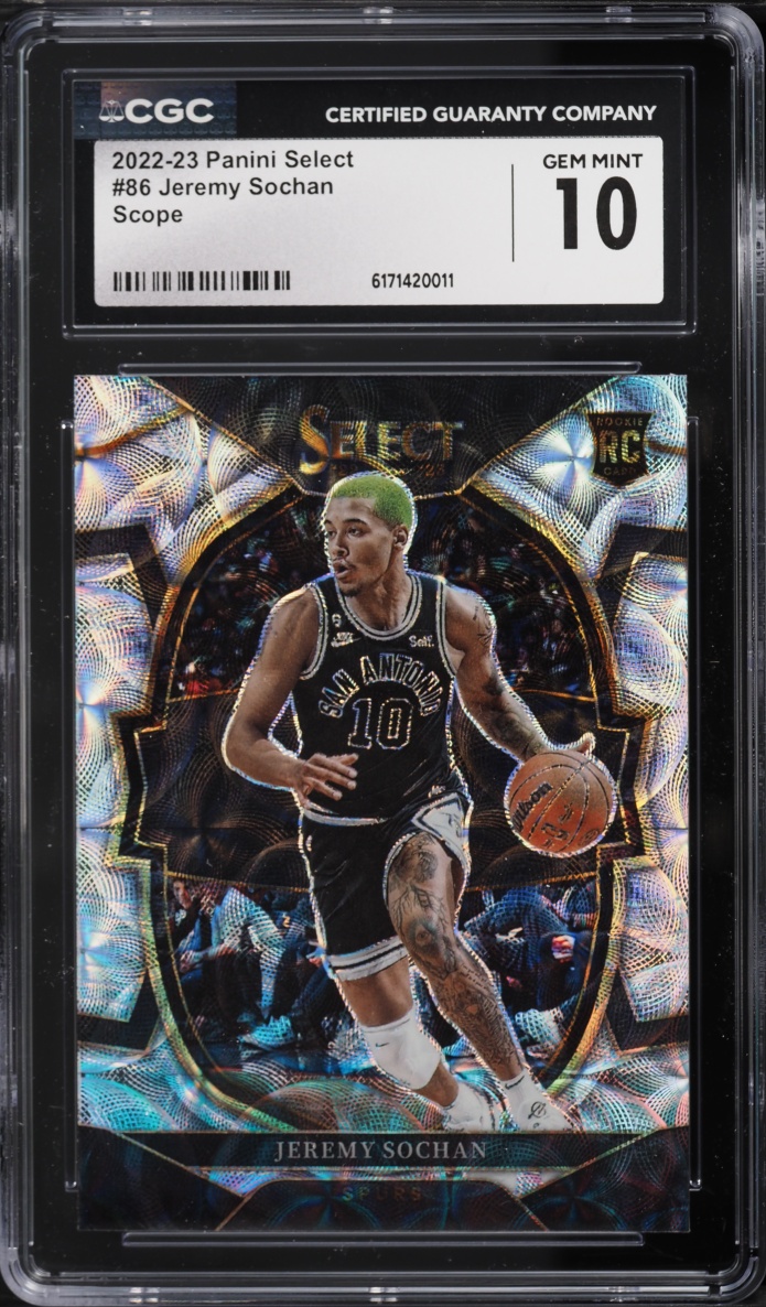 2022 Select Concourse Scope Jeremy Sochan ROOKIE #86 CGC 10 GEM MINT