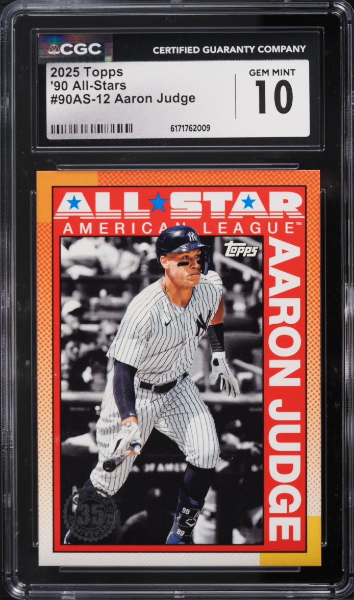 2025 Topps '90 All-Stars Aaron Judge #90AS-12 CGC 10 GEM MINT