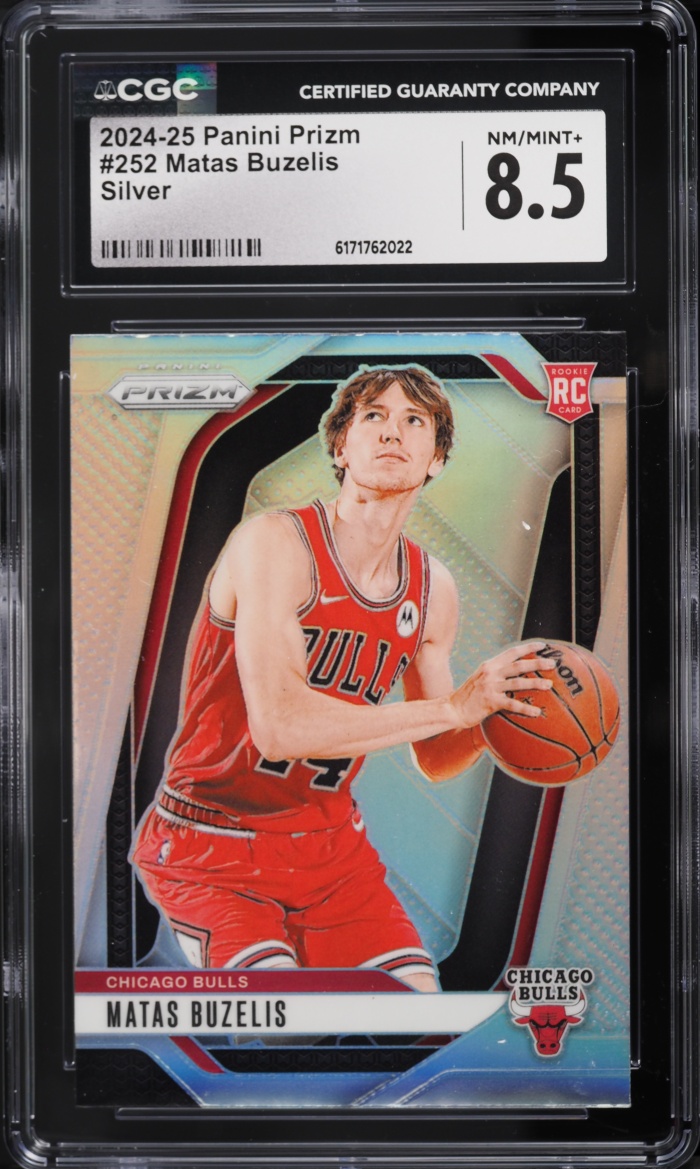 2024 Panini Prizm Silver Matas Buzelis ROOKIE #252 CGC 8.5 NM-MT+