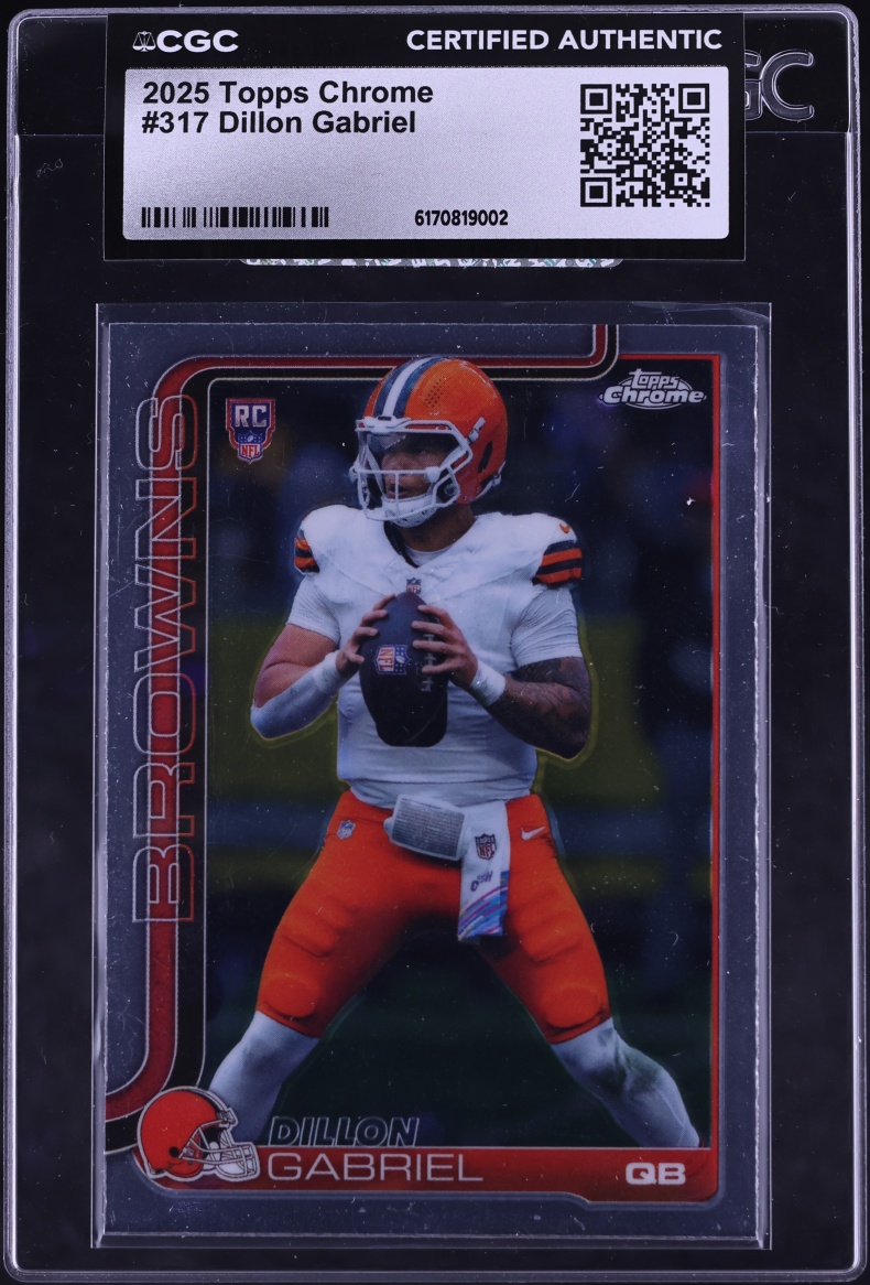 2025 Topps Chrome Dillon Gabriel ROOKIE #317 CGC AUTH