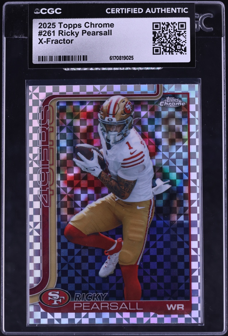 2025 Topps Chrome Xfractor Ricky Pearsall #261 CGC AUTH