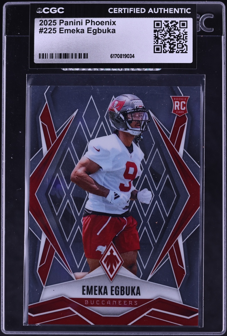 2025 Panini Phoenix Emeka Egbuka ROOKIE #225 CGC AUTH