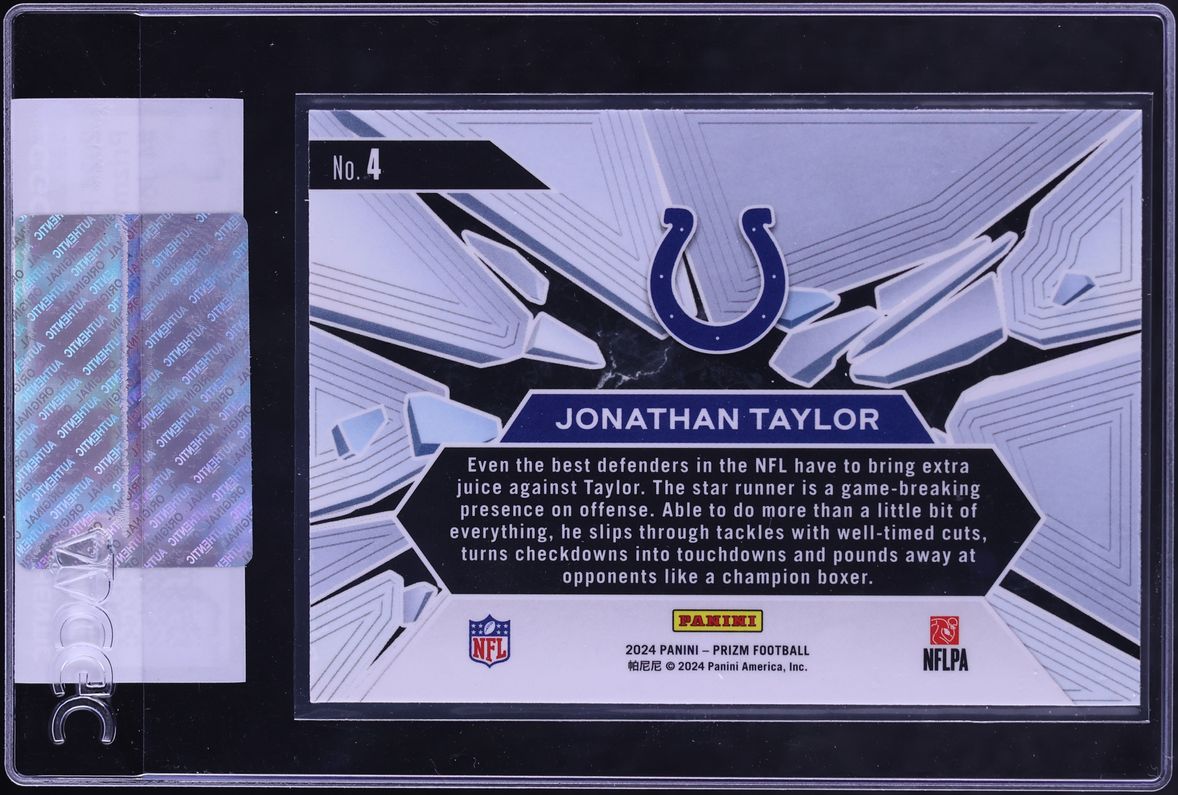 2024 Panini Prizm Break Jonathan Taylor #4 CGC AUTH