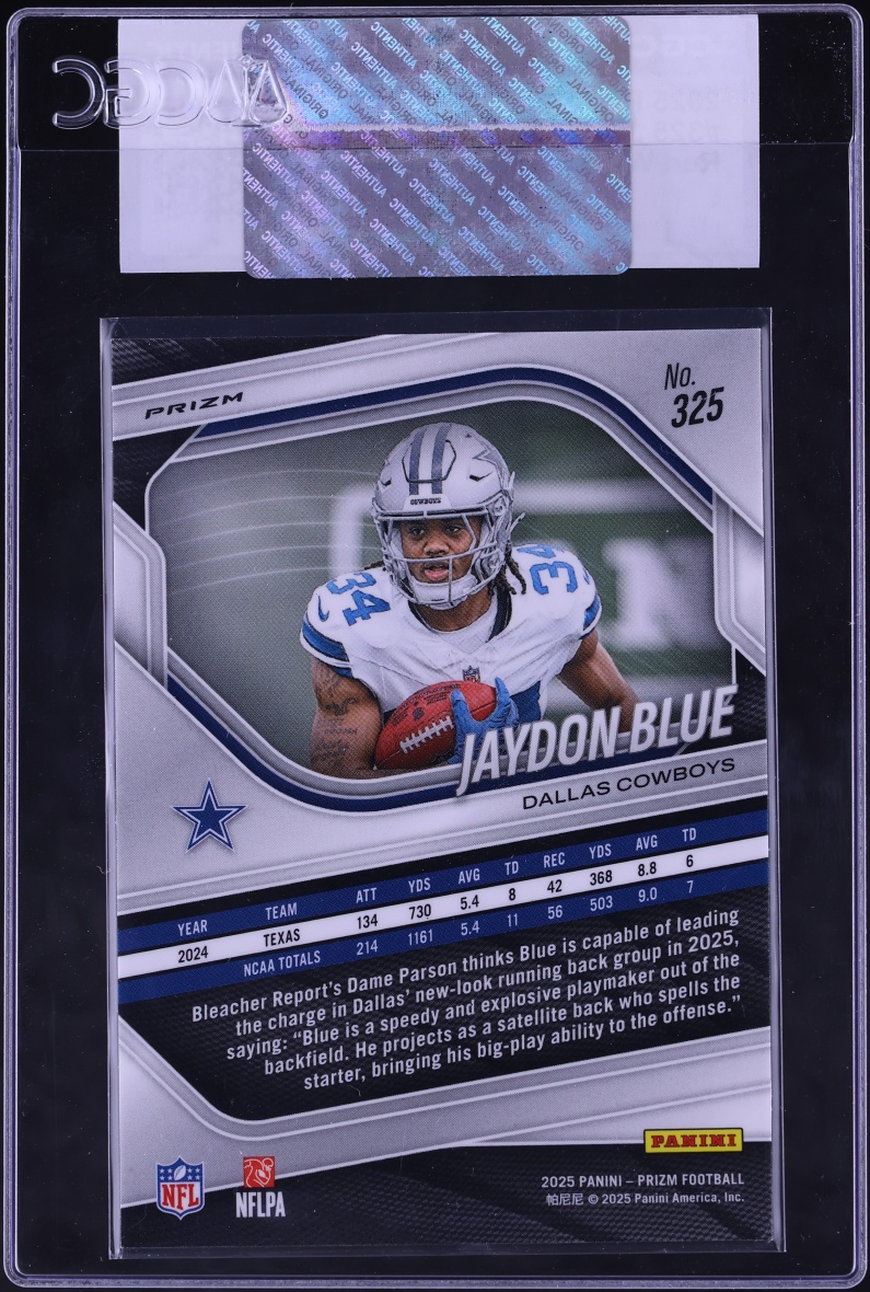 2025 Panini Prizm Red White & Blue Jaydon Blue ROOKIE #325 CGC AUTH