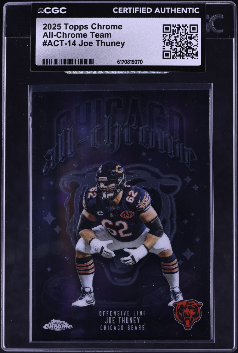 2025 Topps Chrome All-Chrome Team Joe Thuney #ACT-14 CGC AUTH