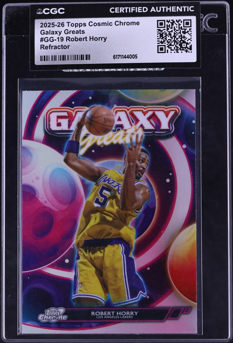 2025 Topps Cosmic Chrome Galaxy Greats Refractor Robert Horry #GG-19 CGC AUTH