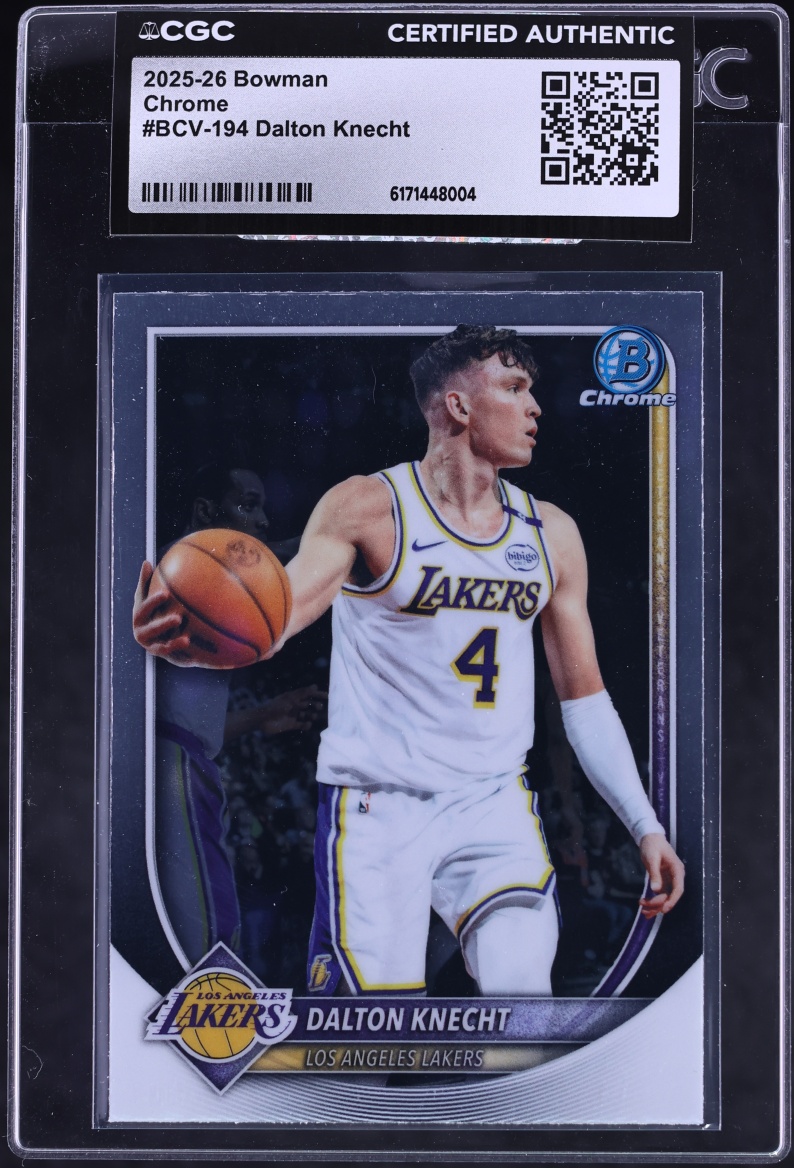 2025 Bowman Chrome Dalton Knecht #BCV-194 CGC AUTH