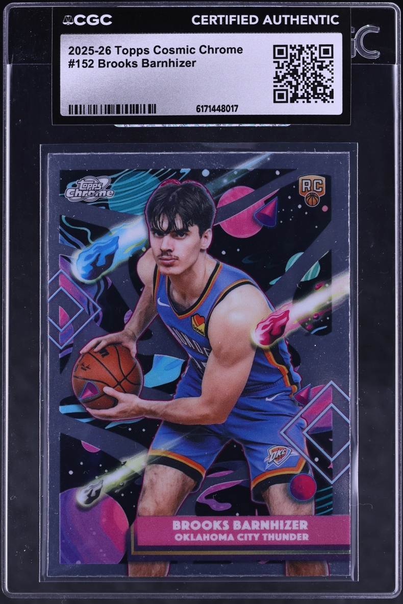 2025 Topps Chrome Cosmic Brooks Barnhizer ROOKIE #152 CGC AUTH