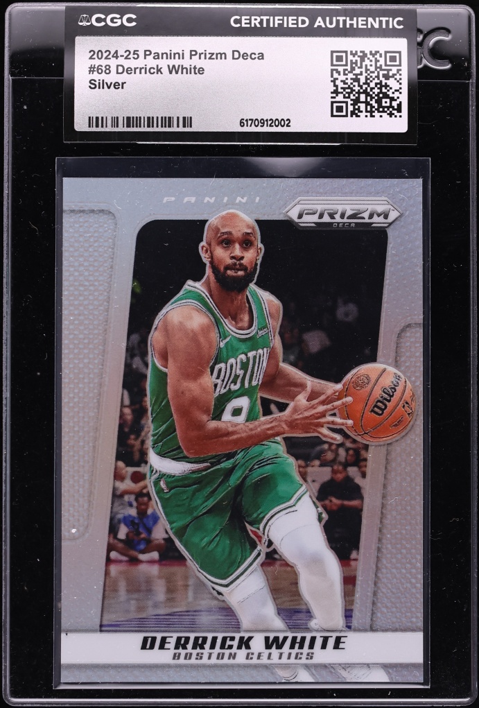 2024 Panini Prizm Deca Silver Derrick White #68 CGC AUTH