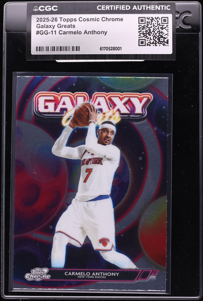 2025 Topps Chrome Cosmic Galaxy Greats Carmelo Anthony #GG-11 CGC AUTH