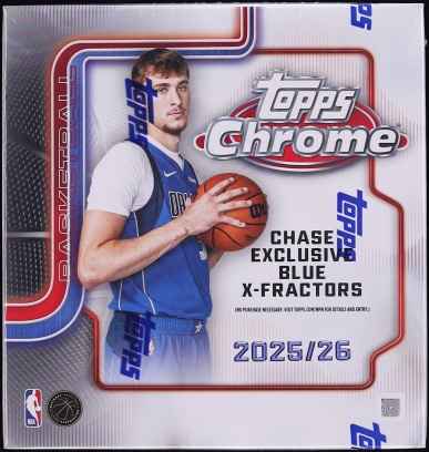 2025 Topps Chrome Basketball Sealed Mega Box, 7ct Packs