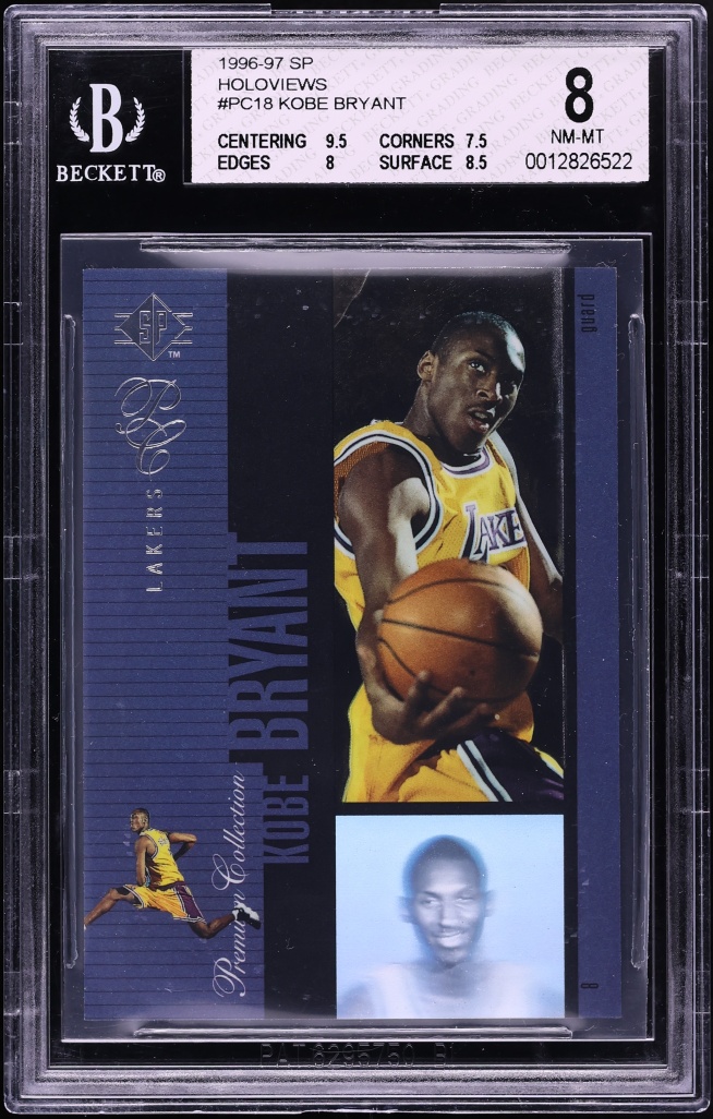 1996 SP Holoviews Kobe Bryant ROOKIE #PC18 BGS 8 NM-MT