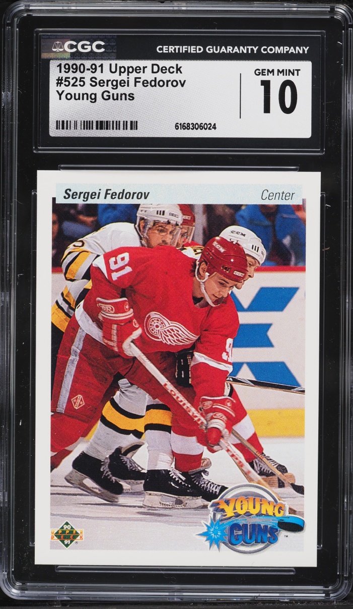 1990 Upper Deck Young Guns Sergei Fedorov ROOKIE #525 CGC 10 GEM MINT