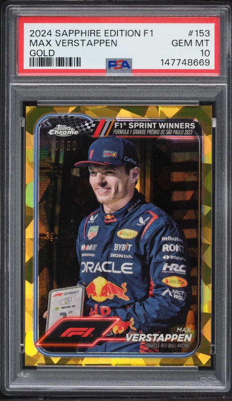 2020 Topps Chrome Formula 1 F1 Sapphire Edition Max Verstappen