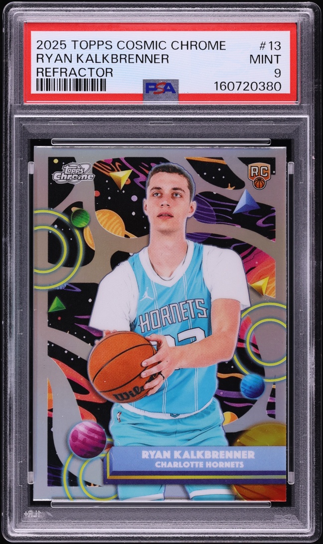 2025 Topps Chrome Cosmic Refractor Ryan Kalkbrenner ROOKIE #13 PSA 9 MINT