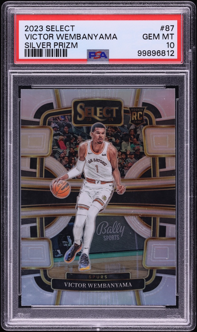 2023 Select Concourse Silver Prizm Victor Wembanyama ROOKIE #87 PSA 10 GEM MINT