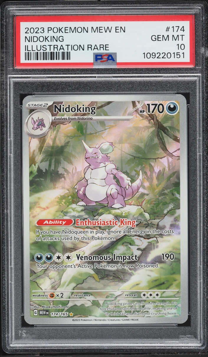 2023 Pokemon Scarlet & Violet 151 IR Nidoking #174 PSA 10 GEM MINT