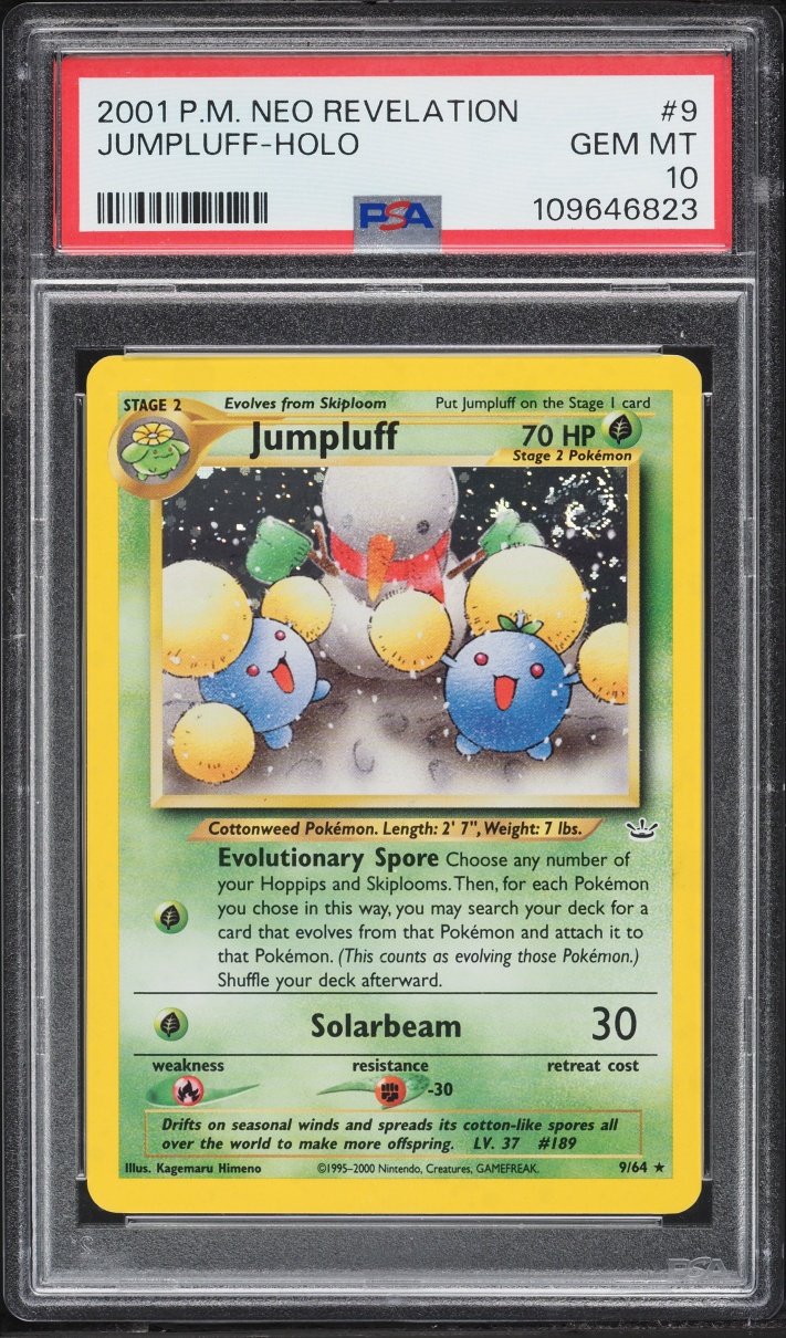 2001 Pokemon Neo Revelation Holo Jumpluff #9 PSA 10 GEM MINT
